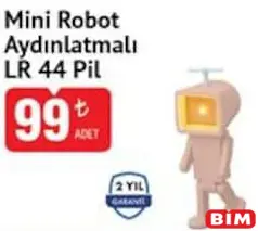 POLOSMART MİNİ ROBOT AYDINLATMALI LR 44 PİL